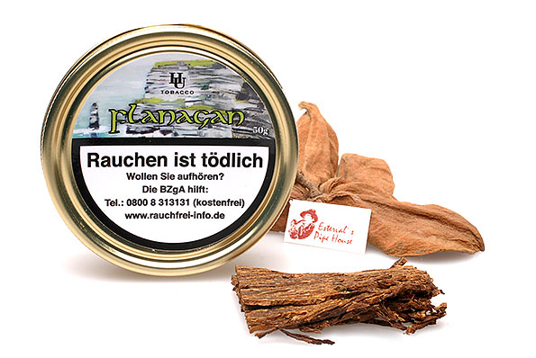 HU-tobacco Flanagan Flake Pipe tobacco 50g Tin